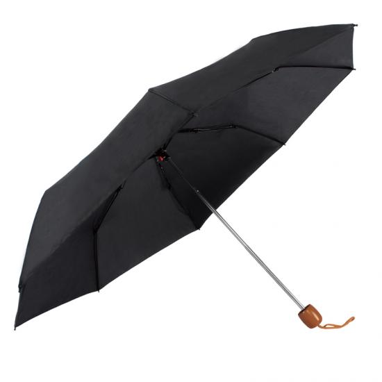 Zwarte vouwbare paraplu