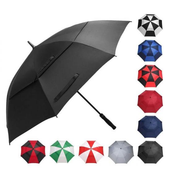 54 inch dubbele lagen geventileerde luifel golf paraplu's