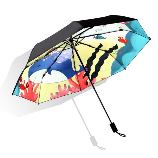 Custom Winddicht Automatische opvouwbare paraplu