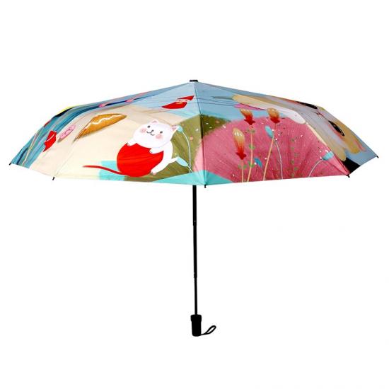 Klein automatisch winddicht opvouwbaar parapluontwerp