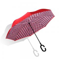 Gedrukte omgekeerde omgekeerde paraplu