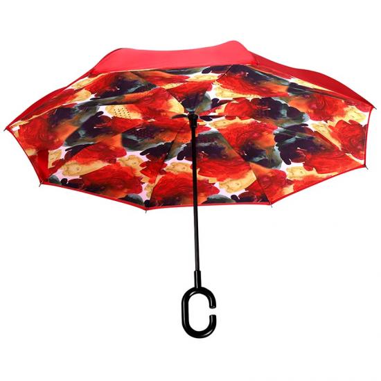 Omgekeerde paraplu met logo