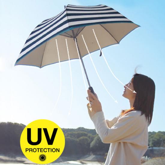  UV-Reflecting Winddicht Grote golfparaplu met ventilator