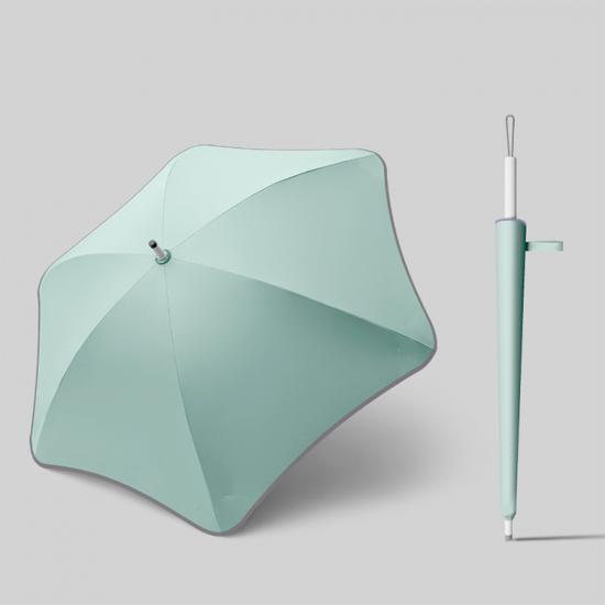 Handmatige rechte paraplu Bloemvormige golfparaplu