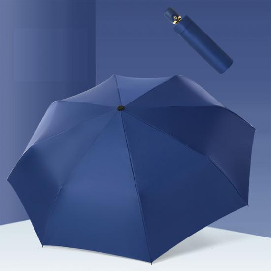 Automatische drievoudige paraplu in effen kleur