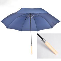 paraplu met houten handvat