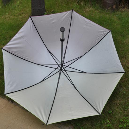 Kleurrijke zilver gecoate UV-bescherming golf paraplu