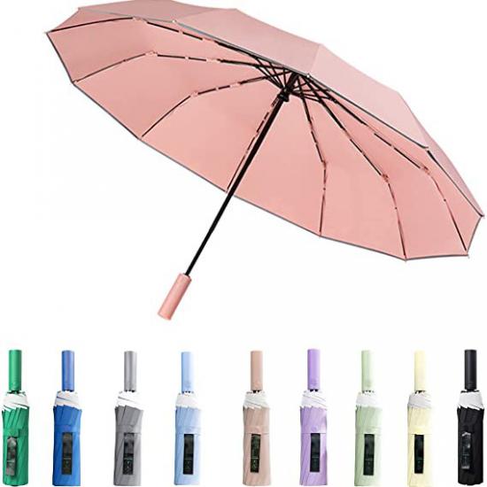 Golfparaplu, grote opvouwbare paraplu, 12 ribben winddichte paraplu, aangepaste paraplu
