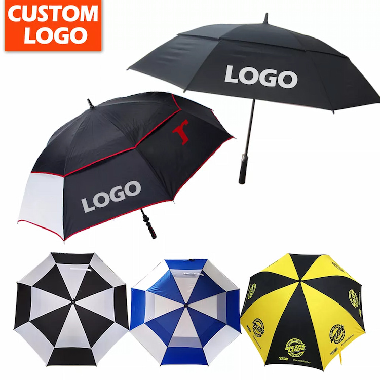 Groothandel Custom Golf Umbrell Multi-sided printing Personality Logo Promotionele Paraplu
